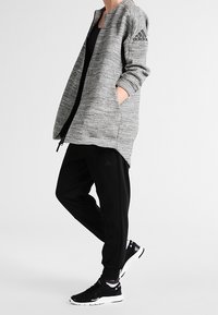 adidas Performance Sudadera con cremallera - mottled grey