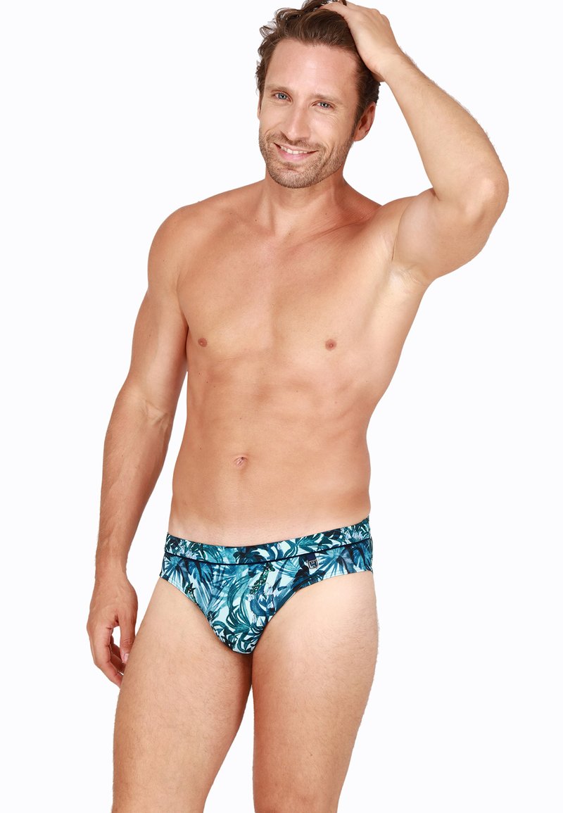 Herren Badehosen | HOM SAFARI Badehose Slip peacock blue/hellblau - FM59911 Herren Badehosen | HOM SAFARI Badehose Slip peacock blue/hellblau - FM59911