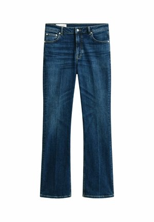 GANT, GANT FLARED STRETCH JEANS - Jean bootcut - dark blue worn in
