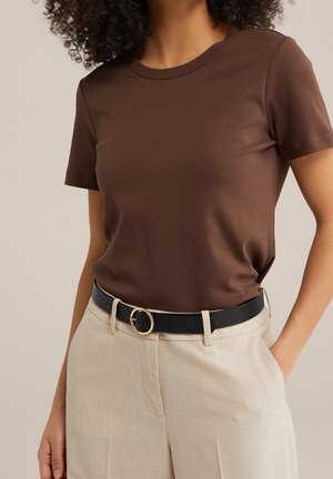 T-shirt basique - dark brown