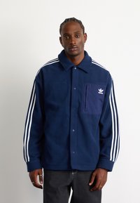adidas Originals ADICOLOR POLAR FLEECE - Fleecová bunda - night indigo