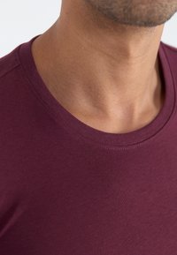 Pier One 2 PACK - Hosszú ujjú felső - dark grey/bordeaux