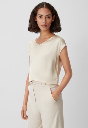 comma, Basic T-shirt - beige