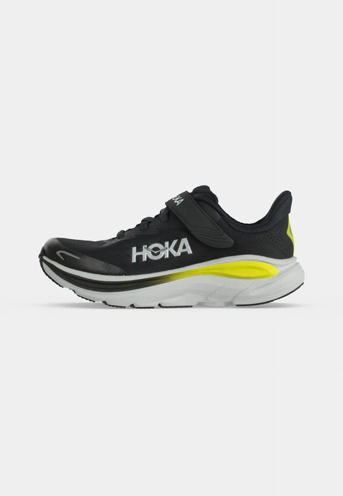 Hoka CLIFTON 10 LITTLE KIDS UNISEX - Road running shoes - black/cosmic grey — photo 2