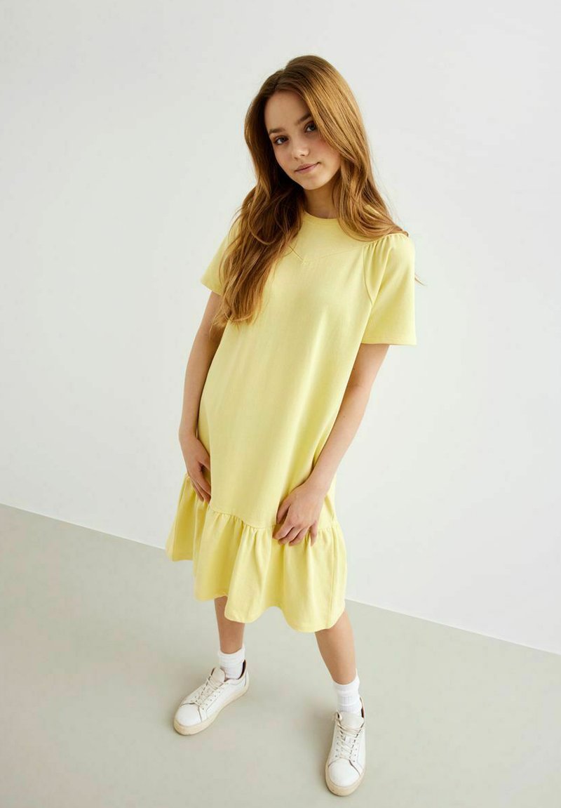 Kinder Freizeitkleider | LMTD Jerseykleid mellow yellow/hellgelb - YI67265 Kinder Freizeitkleider | LMTD Jerseykleid mellow yellow/hellgelb - YI67265