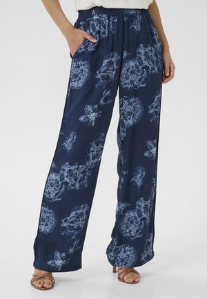 CUALEXA - Stoffhose - blue flower