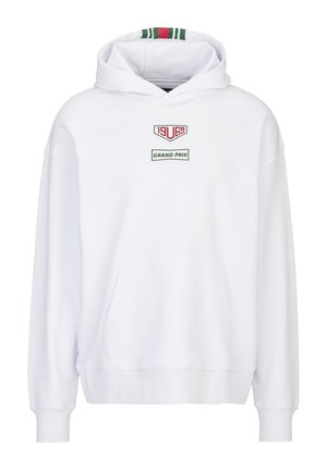 OVERSIZED QUENTINO RACING - Sweat à capuche - white