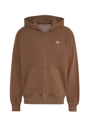 adidas Originals, ESS LOOSE FZ HD UNISEX - Sweatjacke - preloved brown