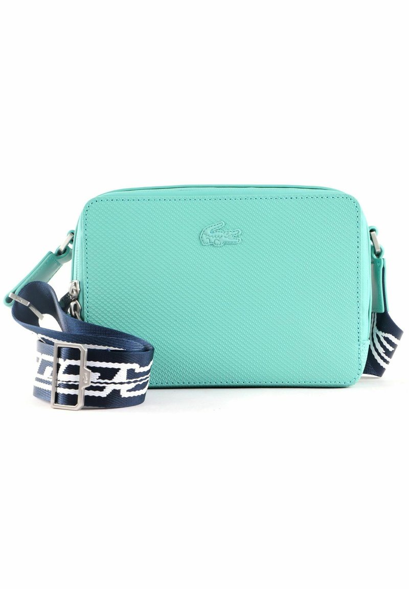 Lacoste REPORTER - Sac bandouli?�re - floride bleu nuit blanc/menthe - ZALANDO.FR