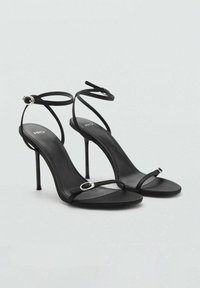 Mango Sandali con tacco - black