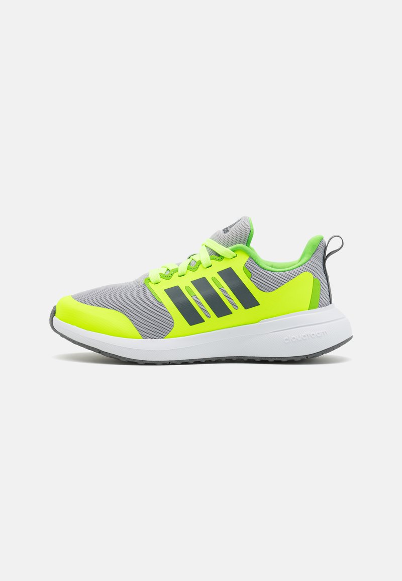 adidas Performance FORTARUN 2.0 CLOUDFOAM LACE - Zapatillas running asfalto - grey two/grey four/lucid lemon