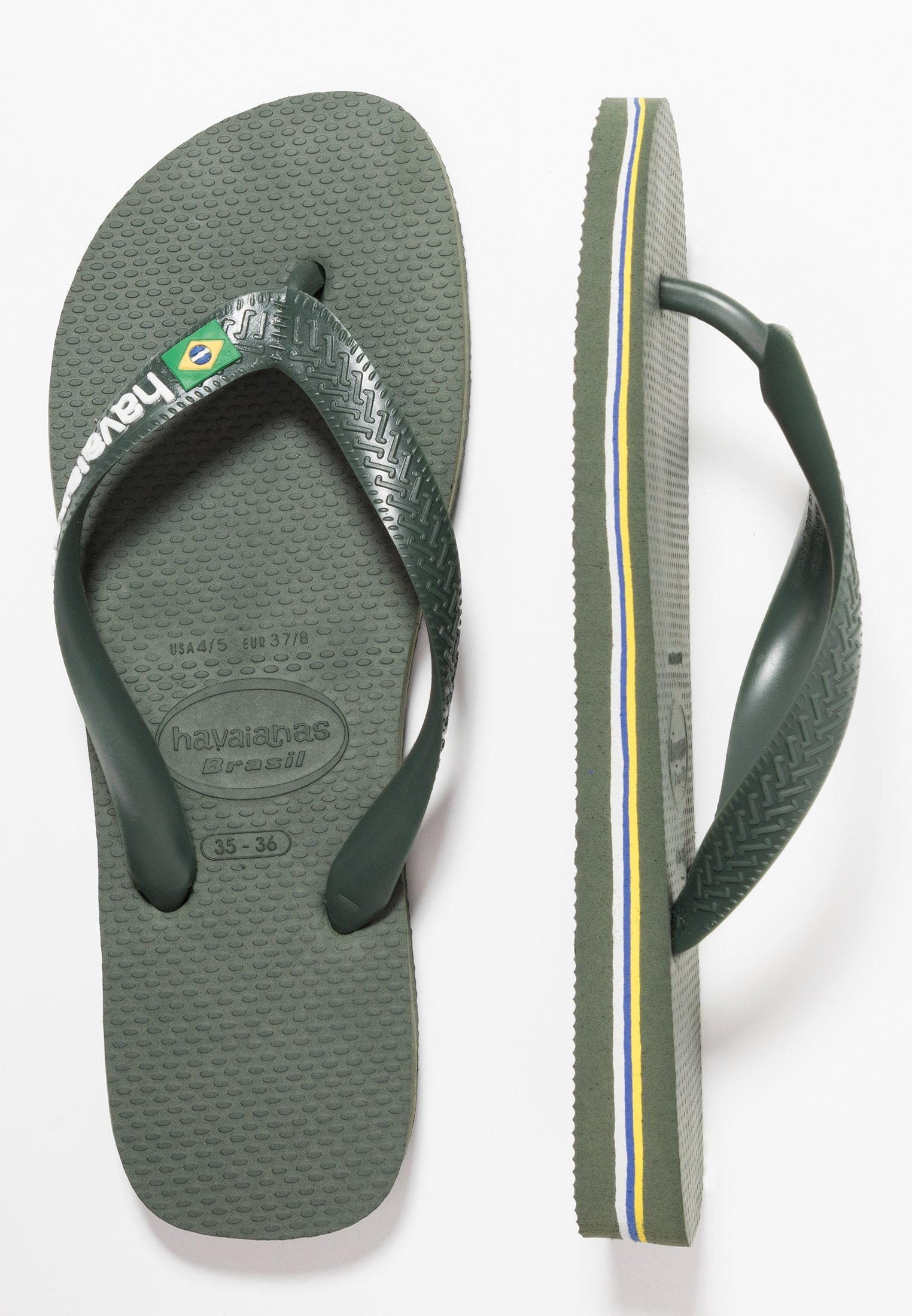 Havaianas BRASIL LOGO Badesko green olive Zalando.no Havaianas BRASIL LOGO Badesko green olive Zalando.no