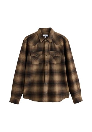 Next REGULAR FIT - WESTERN STYLE LONG SLEEVE CHECK - Košile - brown