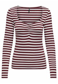 ONLY ONLFIFI RUCHING JRS - Langærmet T-shirt - chocolate truffle