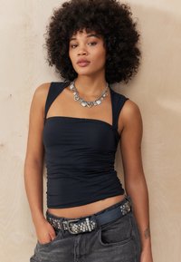 BDG Urban Outfitters - BAILEY SQUARE NECK - Débardeur - black Image miniature 1