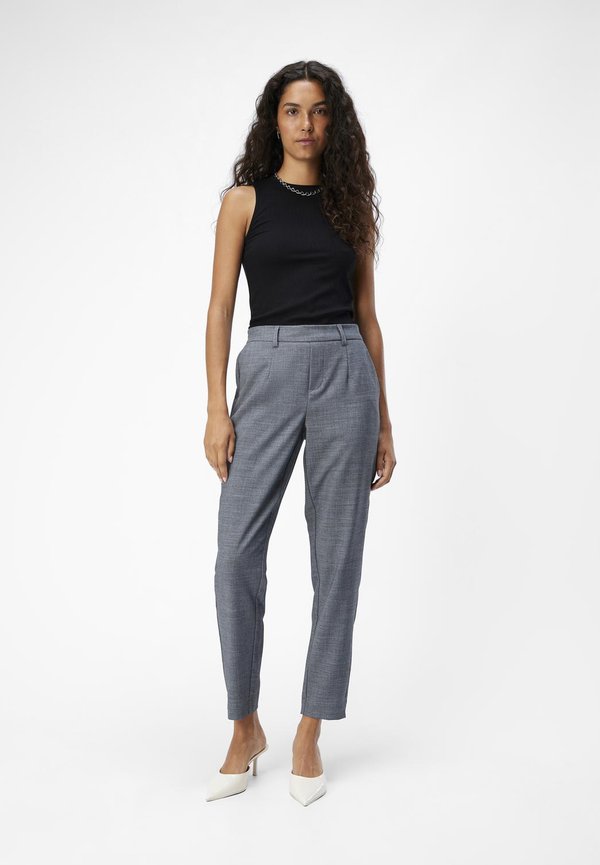 OBJLISA LESLI SLIM PANT  - Trousers - bering sea3