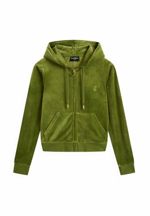 Juicy Couture CLASSIC HOODIE HW - Zip-up sweatshirt - pesto