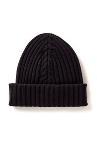 United Colors of Benetton IN CABLE WITH TURN UP CUFF - Berretto - black