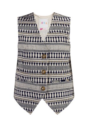 Vest - dunkelmarine/wollweiss