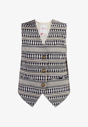 Liemenė - dunkelmarine wollweiss