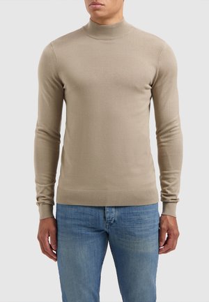 COLTRUIEN ESSENTIAL MOCKNECK  - Strickpullover - taupe