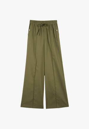 TWINSET, PANTALONE WIDE LEG - Pantaloni - verde