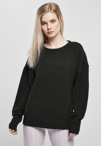 Urban Classics - CHUNKY FLUFFY  - Pulover - black Miniaturna slika 1