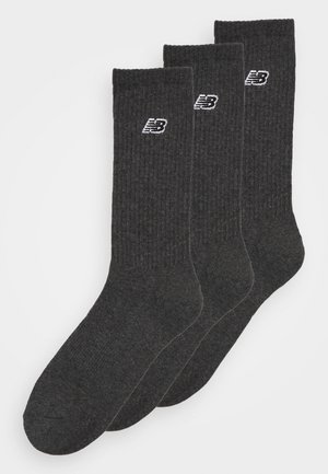 ESSENTIALS CUSHIONED CREW SOCKS PATCH LOGO 3 PACK - Calcetines - grey