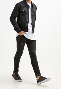 Topman Giacca di jeans - black