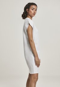 Urban Classics LADIES NAPS TERRY EXTENDED SHOULDER DRESS - Vardagsklänning - light grey