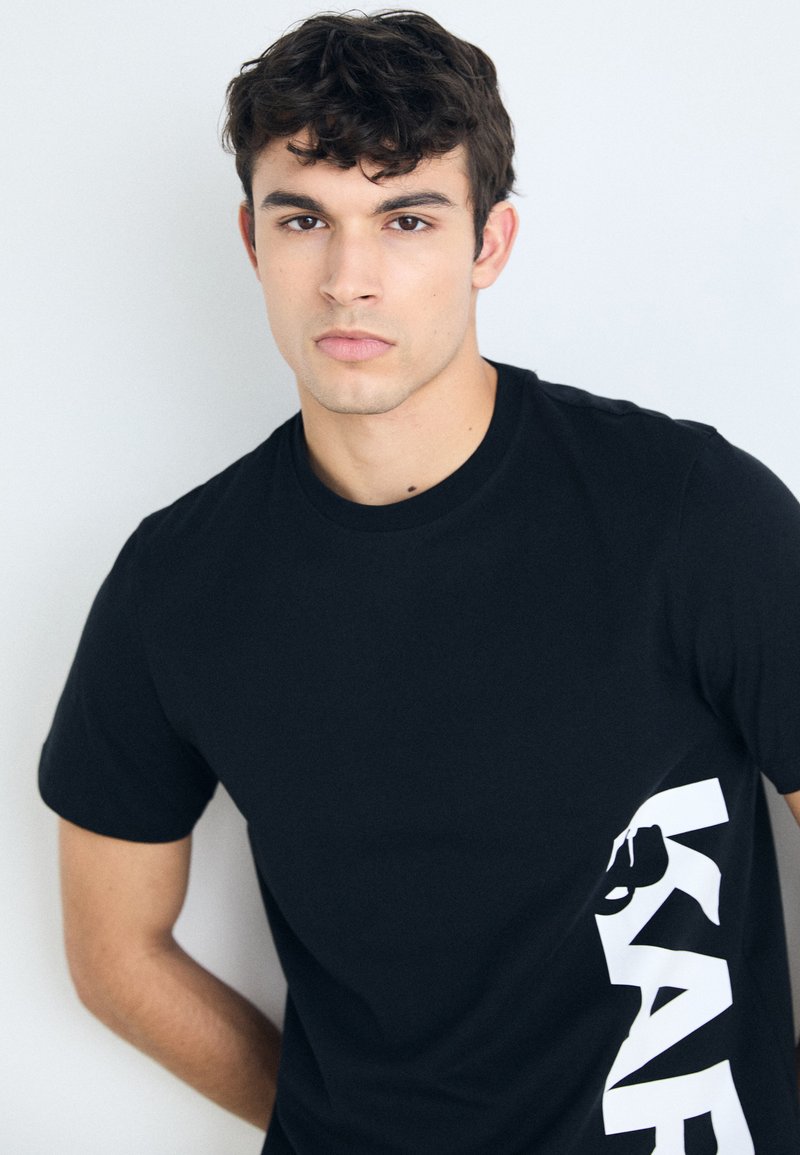 KARL LAGERFELD KARL LOGO TANK TOP - Accessorio da spiaggia - black/nero
