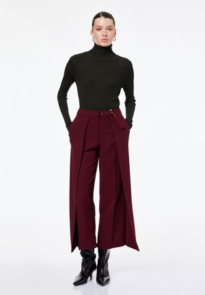 Koton PALAZZO - Stoffhose - bordeaux
