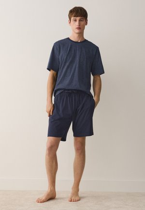 Next, REGULAR FIT - STRIPE SHORT SLEEVE SET 2 PACK - Pidžaamakomplekt - indigo blue