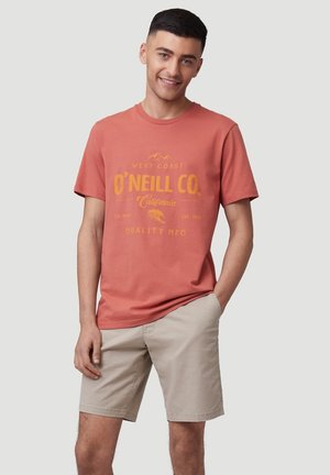 W-COAST - Print T-shirt - redwood