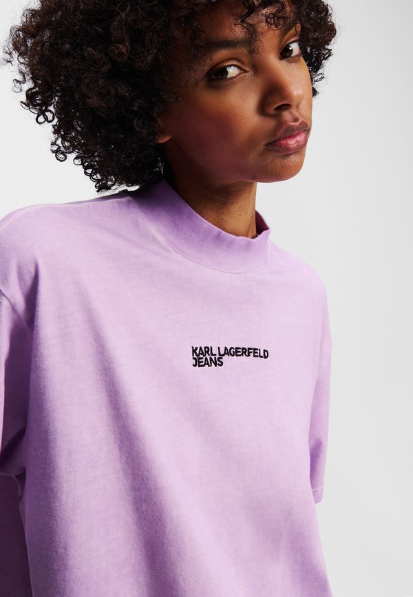 RELAX WASHED TEE - Print T-shirt - lavendula2