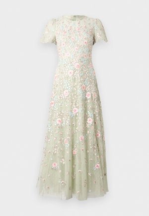 PEONY BOUQUET ROUND NECK ANKLE GOWN - Robe de cocktail - peppermint