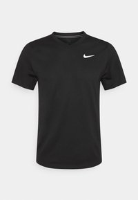 TOP - Sport T-shirt - black/black/white