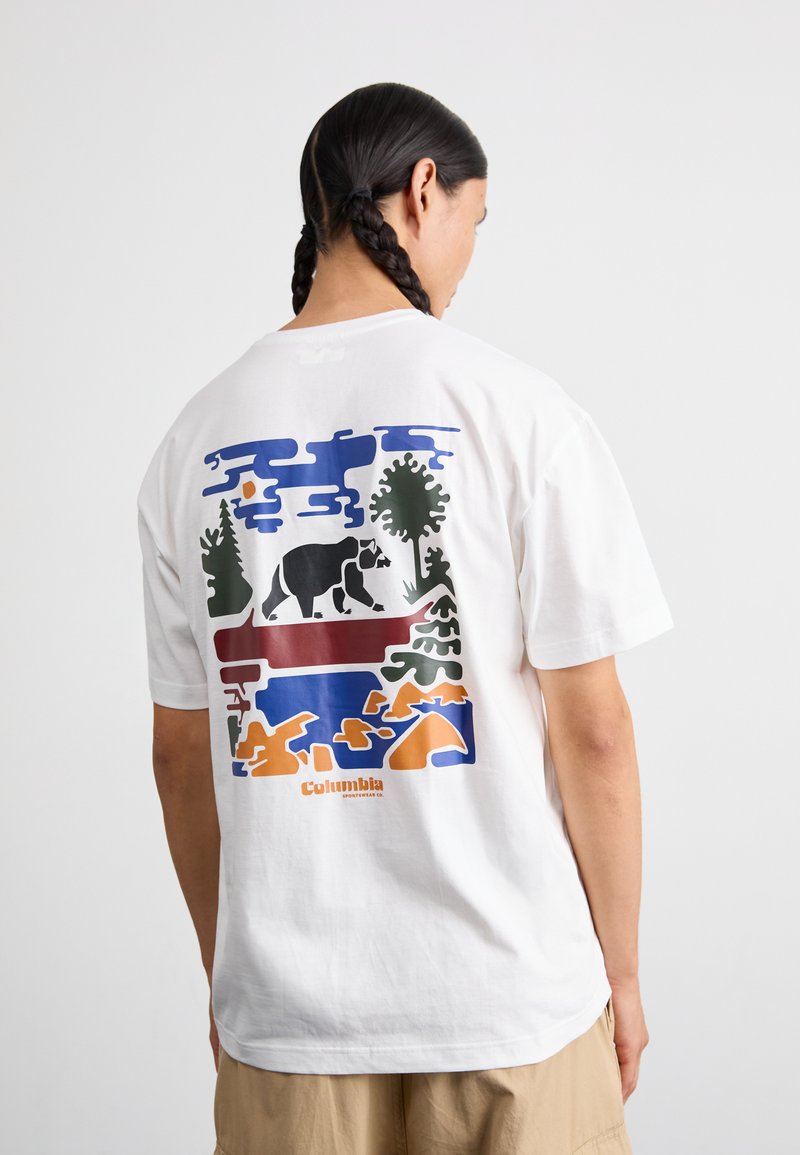 Columbia BLACK BUTTE™ GRAPHIC TEE - T-shirts med print - white