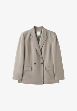 Stradivarius, STRAIGHT BUTTONED BLAZER - Blazer - grey