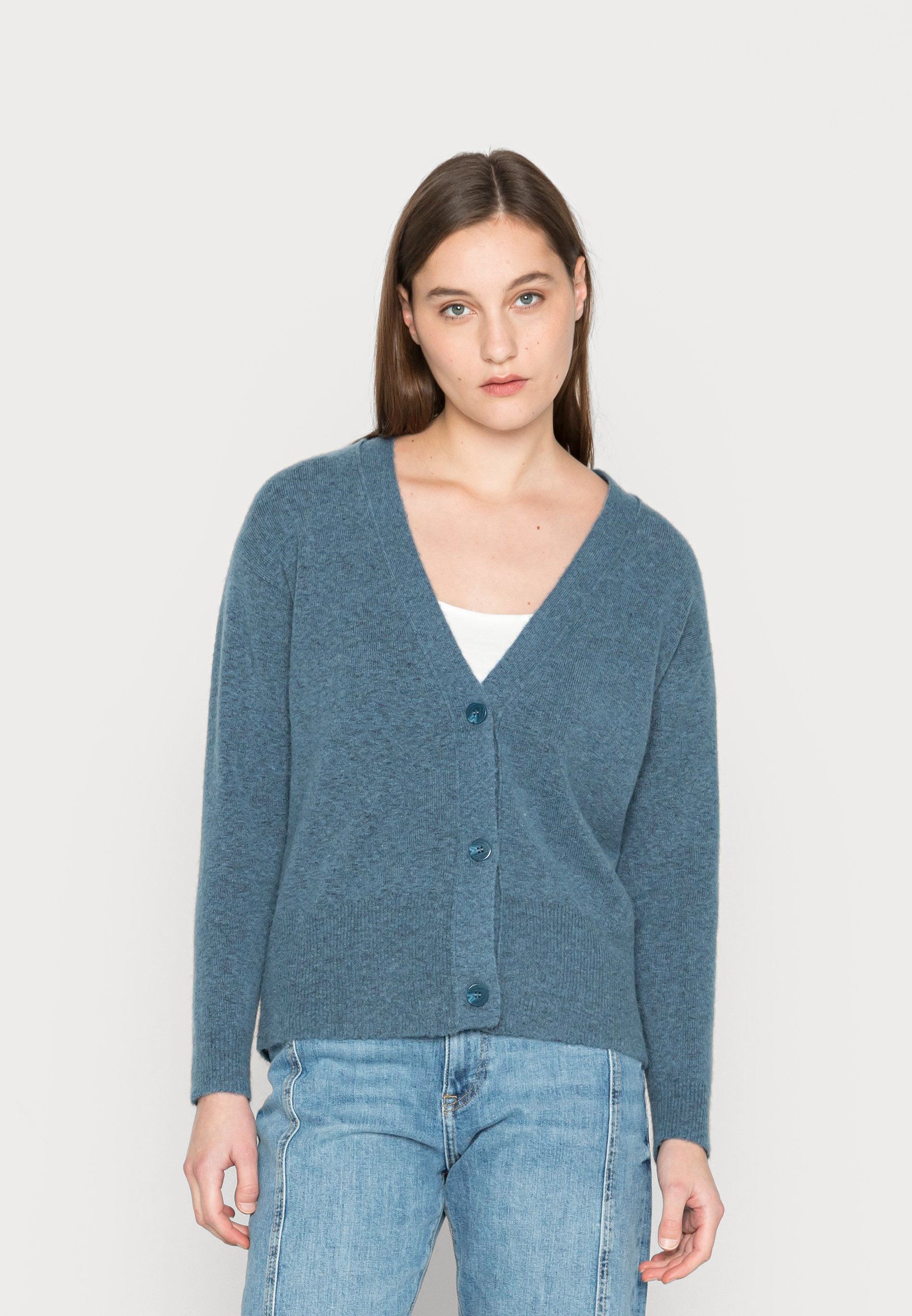 FLUFFY - Cardigan - petrol blue 