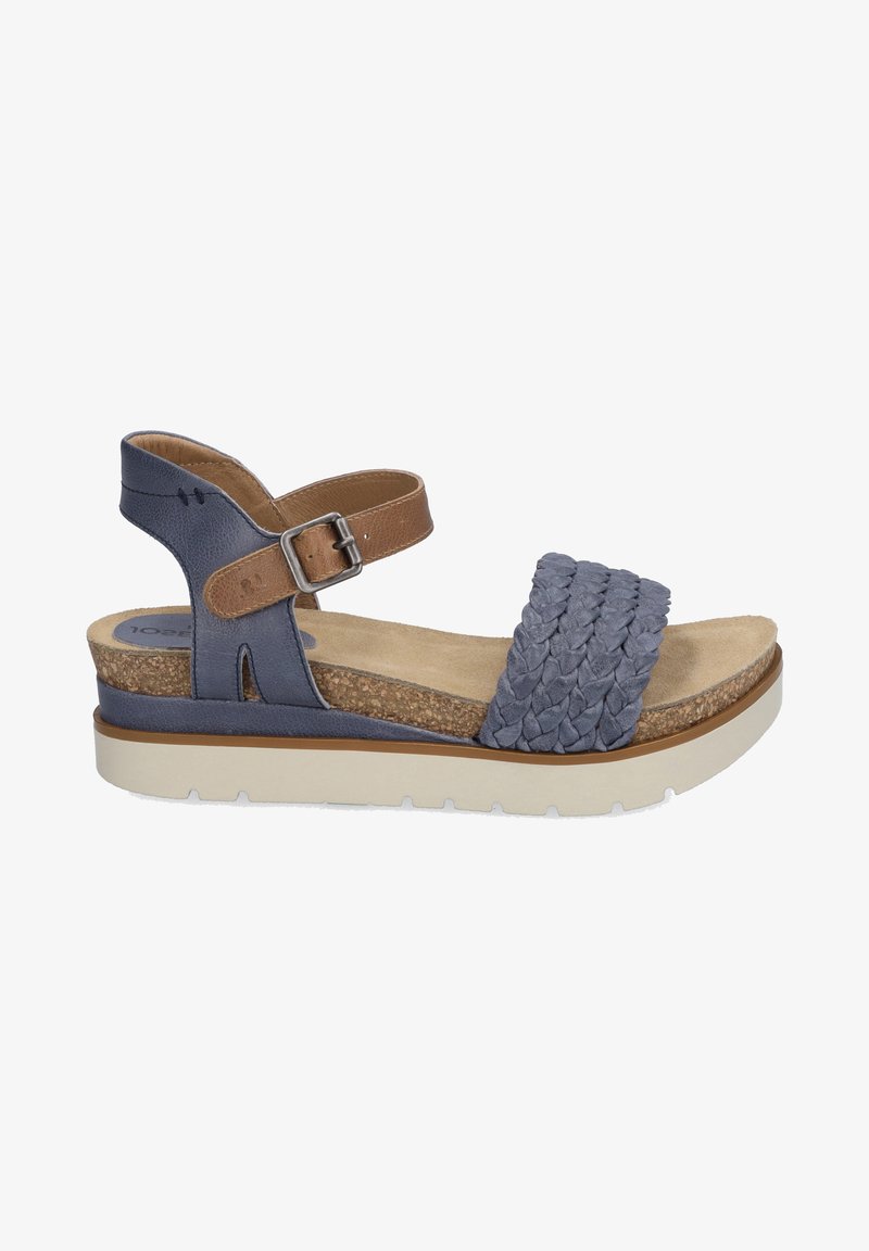 Josef Seibel Sandales compensées - jeans kombi