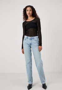 Gina Tricot Tall LOW - Egyenes szárú farmer - light blue