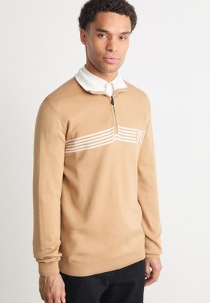 OPEN - Strikkegenser - medium beige