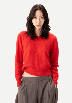 PULLOVER MIT DOPPELLKRAGEN-FIERY - Strickpullover - wk