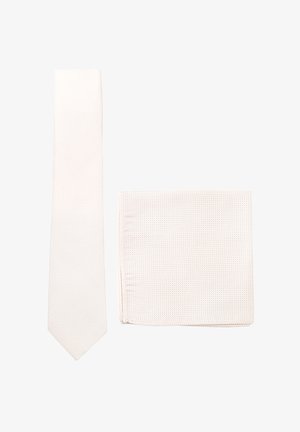 Prince Bow Tie PRINCE BOWTIE SET - KRAWATTE + EINSTECKTUCH - Pocket square - offwhite