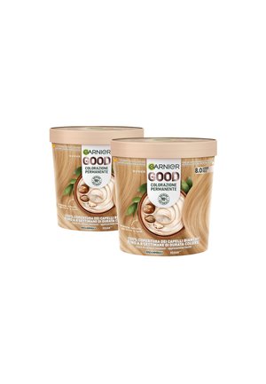 GARNIER GOOD COLORAZIONE PERMANENTE SENZA AMMONIACA, 90% DI ORIGINE NATURALE - 2 PACK - Tinte capelli - biondo miele