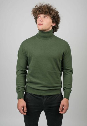 Dalle Piane Cashmere TURTLENECK - Jersey de punto - verde khaki