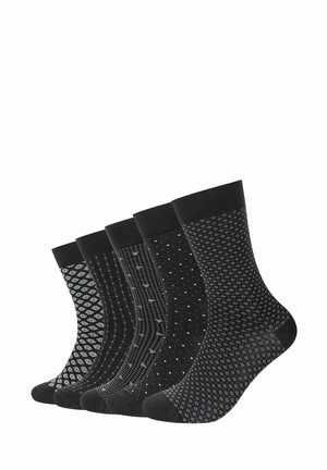 SOFT PATTERNED MINIMAL 5ER PACK - Socken - black