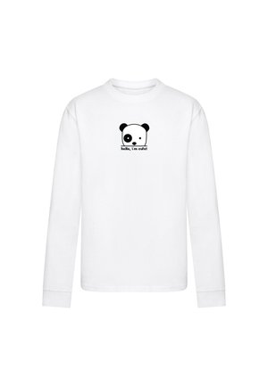 HELLO I'M CUTE  - Long sleeved top - white