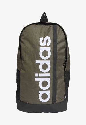 adidas Performance ESSENTIALS LINEAR - Mochila - olive strata/black/white